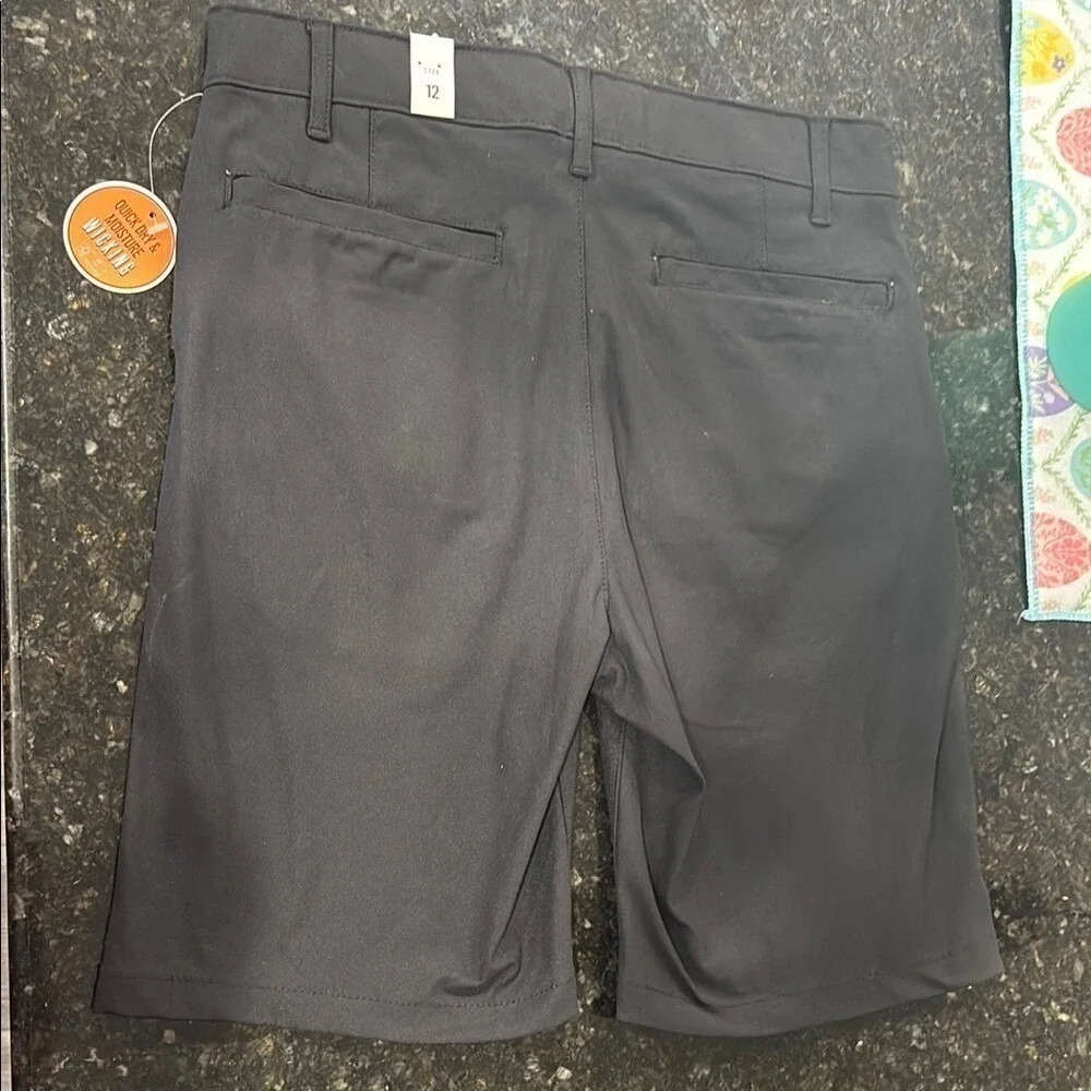 Boys size 12 Place Black Casual Shorts NWT